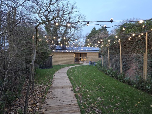Timber log cabin home - log,
