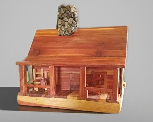 Handmade real wood log cabin - handmade,